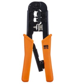 Клещи обжимные KO-9E (RJ-11/45) с наконечниками RJ-11(10 шт.) и RJ-45(10 шт.) «МастерЭлектрик» TDM SQ1001-0207