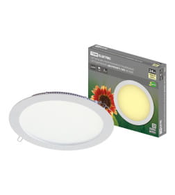 Светильник ультратонкий встраиваемый светодиодный "Даунлайт" СВО (белый) 24 Вт 3000К TDM SQ0329-0236