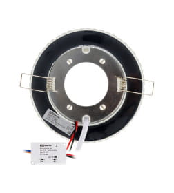 Светильник встраиваемый СВ 03-17 GX53 230В LED подсветка 5 Вт зеркальный/хром TDM SQ0359-0153