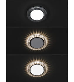 Светильник встраиваемый СВ 03-17 GX53 230В LED подсветка 5 Вт зеркальный/хром TDM SQ0359-0153