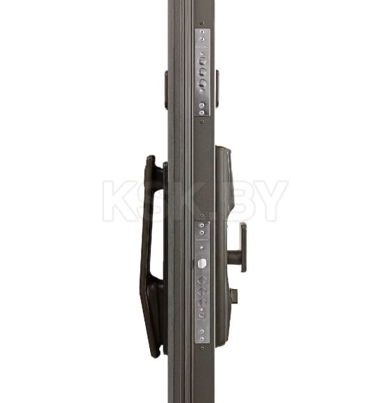 Дверь входная "Рона Smart зеркало" Бетон графит/белый (левая)  960х2050 мм