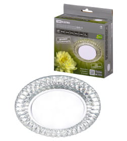 Светильник встраиваемый СВ 03-12 GX53 230В LED подсветка 5 Вт зеркальный/хром TDM SQ0359-0150