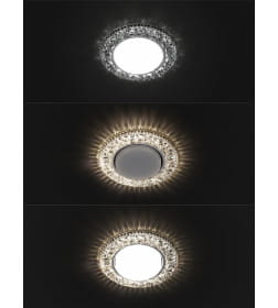 Светильник встраиваемый СВ 03-09 GX53 230В LED подсветка 5 Вт зеркальный/хром TDM SQ0359-0147