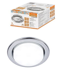 Светильник встраиваемый СВ 01-08 GX53 220 В 50 Гц, хром (упак. 2 шт.) TDM Народный SQ0359-0102