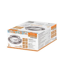 Светильник встраиваемый СВ 01-08 GX53 220 В 50 Гц, сатин никель (упак. 2 шт.) TDM Народный SQ0359-0109