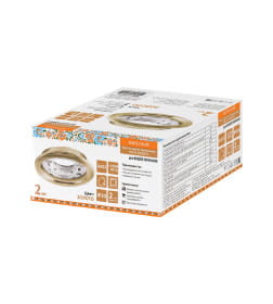 Светильник встраиваемый СВ 01-08 GX53 220 В 50 Гц, золото (упак. 2 шт.) TDM Народный SQ0359-0103