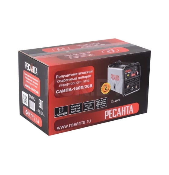 Полуавтомат сварочный Ресанта САИПА-160П/26В (65/142) 