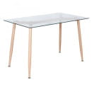 Стол GERDA, 120*70*75, стекло/металл (59152) 