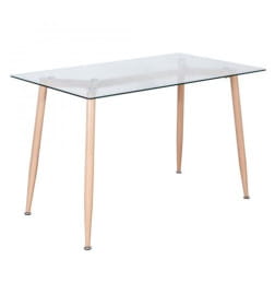 Стол GERDA, 120*70*75, стекло/металл