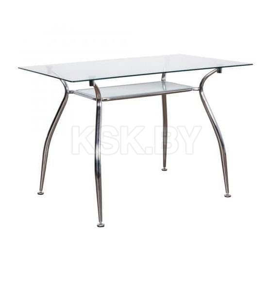Стол PATRIZIA, хром/стекло, 1100*700*750*8/5 (59156) 