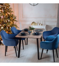 Стол МАЙОН,1300х800х740мм, дуб галифакс табак/черное подстолье КС-60 