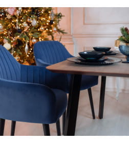 Стол МАЙОН,1300х800х740мм, дуб галифакс табак/черное подстолье КС-60 