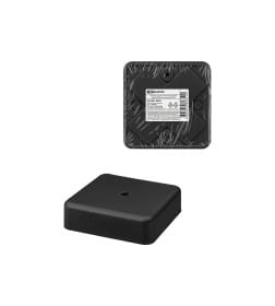 Коробка распаячная КР 75х75х20 мм ОП (черная) IP40 TDM SQ1401-0953