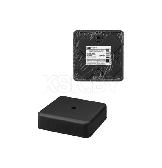 Коробка распаячная КР 75х75х20 мм ОП (черная) IP40 TDM SQ1401-0953 (SQ1401-0953) 