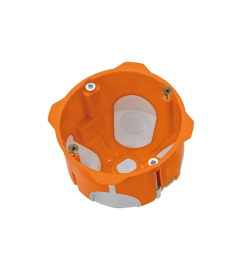 Коробка установочная СП 68х50 мм, 2-х компонентная, саморезы, пластикоые лапки, оранжевая, IP30 (10 шт.) TDM SQ1403-2012