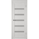 Дверное полотно Atum Pro 28X  Milky white,Black gloss  2000х800х39мм