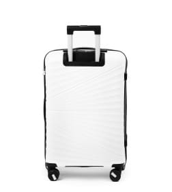 Чемодан на колёсах Pride PP9702 белый,S (малый) 55х35х24(+5) см, 44л Полипропилен, 4 колеса