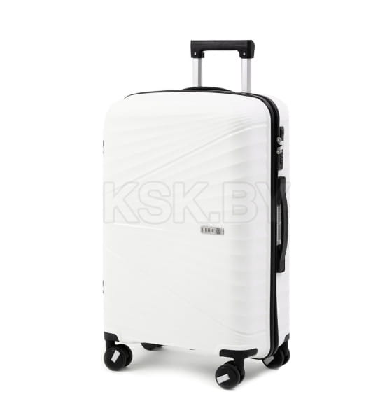 Комплект чемоданов Pride PP9702 White белый, 2 шт (S,M), шт, Полипропилен, 4 колеса (Pride PP9702 White) 