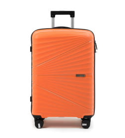 Чемодан на колёсах Pride PP9702 оранжевый,S (малый) 55х35х24(+5) см, 44л Полипропилен, 4 колеса