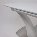 Стол раздвижной НОТР ДАМ MODERNE стекло Optiwhite 1400(1800)*850, Белый/Белый Муар (95240) 