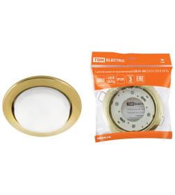 Светильник встраиваемый СВ 01-06 GX53 220 В 50 Гц золото TDM SQ0359-0059