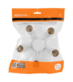 Переходник Е27-5хЕ27 (белый) TDM SQ0335-1022