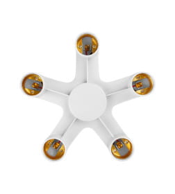 Переходник Е27-5хЕ27 (белый) TDM SQ0335-1022