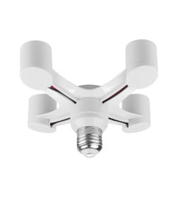 Переходник Е27-4хЕ27 (белый) TDM SQ0335-1021