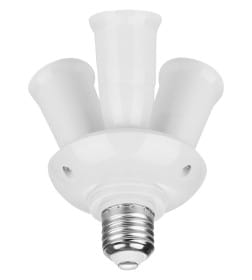 Переходник Е27-3хЕ27, узкий (белый) TDM SQ0335-1019