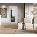 Дверное полотно Atum Pro 32X Milky White,зеркало  2000х800х39мм