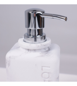 Дозатор для жидкого мыла NOVA белый мрамор 119335