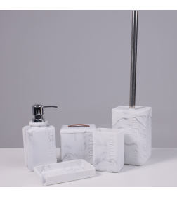 Дозатор для жидкого мыла NOVA белый мрамор 119335