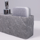 Дозатор для жидкого мыла с подставкой для губки NEXUS серый 119330 (119330) 