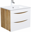 Тумба подвесная IDDIS Cloud 60 с умывальником белая/золотистый дуб CLO60Y0i95K (CLO60Y0i95K) 