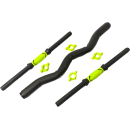 Набор гантельных грифов с W-образным грифом AMETIST 40 см (посадочный диаметр 25 мм, пластик)