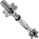 Гриф для гантелей AMETIST 25х400 мм 1,65 кг (полнотелый) с железной ручкой бочонком