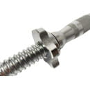 Гриф для гантелей AMETIST 25х400 мм 1,65 кг (полнотелый) с железной ручкой бочонком