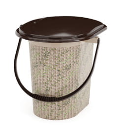 Ведро-туалет "Плетенка-декор" 17л М2329