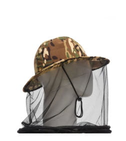 Панама-накомарник HUNTSMAN Антигнус c кольцом Мультикам 60 ткань Смесовая Рип-Стоп