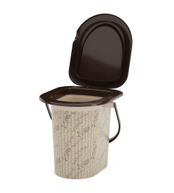 Ведро-туалет "Плетенка-декор" 17л М2329(уценка)