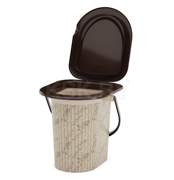 Ведро-туалет "Плетенка-декор" 17л М2329(уценка)