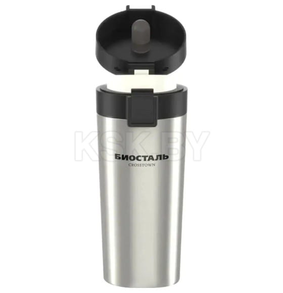 Термос-кружка БИОСТАЛЬ-CROSSTOWN NMТ 400 мл (стальной)