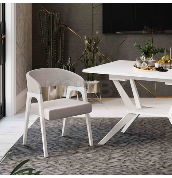 Кресло ТЕХАС, светло-серый №210 Велюр Jercy silver/черное дерево (115033) 