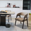 Кресло ТЕХАС, светло-серый №210 Велюр Jercy silver/черное дерево (115033) 