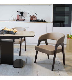 Кресло ТЕХАС, светло-серый №210 Велюр Jercy silver/черное дерево