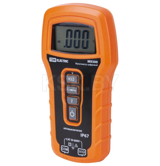 Мультиметр цифровой пылевлагозащищенный "МастерЭлектрик" М9300 (IP54) TDM SQ1005-0012 (SQ1005-0012) 