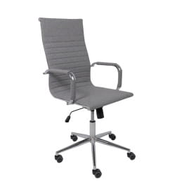 Кресло поворотное ELEGANCE CHROME, ткань (серый)