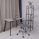 Кресло поворотное ELEGANCE CHROME, ткань (серый) (46309) 