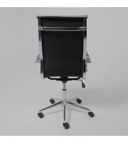 Кресло поворотное ELEGANCE CHROME, ткань (серый)