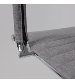 Кресло поворотное ELEGANCE CHROME, ткань (серый)